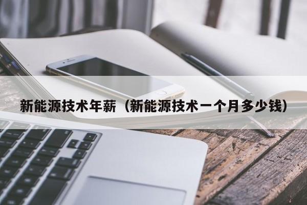 新能源技术年薪(新能源技术一个月多少钱)